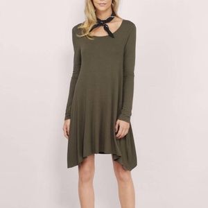 Olive Shift Dress